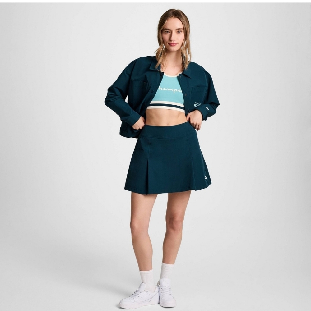 Champion Woman's Pleated Skort ~ Teal Blue
